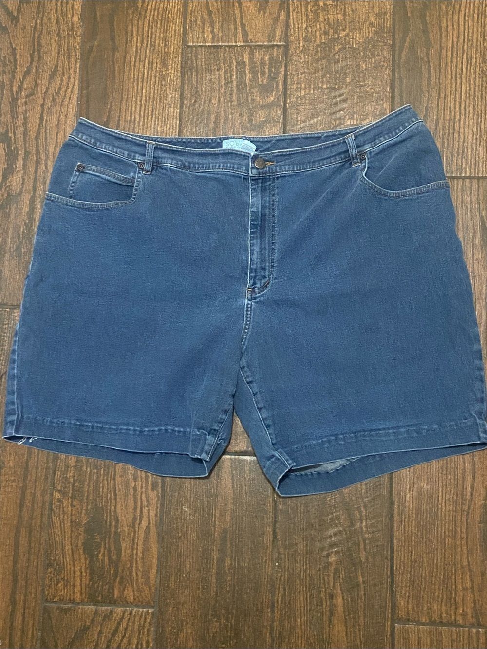10/$50 SO BLUE SIGRID OLDEN WOMAN JEANS SHORTS SIZE 20W - Picture 2 of 14